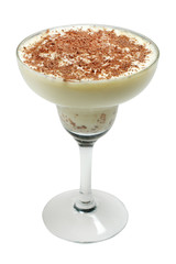 Brandy Alexander Cocktail on white isolated background