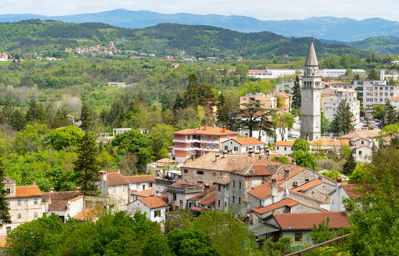 Fototapeta Panorama Pazin, Kroatien