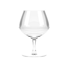 Snifter, brandy glass. 3d rendering illustration