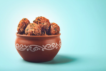 Indian Traditional Banana Flower Vadai