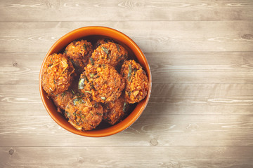 Indian Traditional Banana Flower Vadai