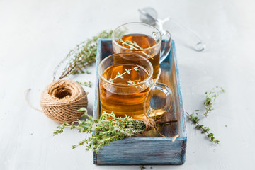 Thyme herbal tea