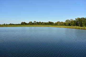landscape with lake and sky