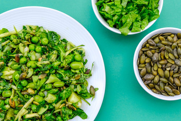 Healthy Fresh Green Summer Salad