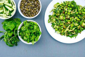 Healthy Fresh Green Summer Salad