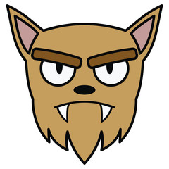 CartoonWerewolf Face