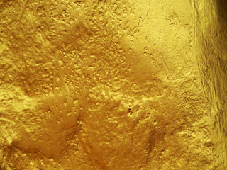 Gold wall abstract background and texture .