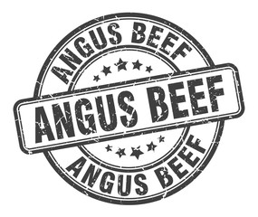 angus beef stamp. angus beef round grunge sign. angus beef
