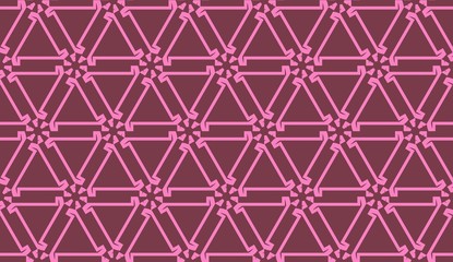 Pattern with polygonal geometric elements. Vector Seamless illustration. Template for wallpaper, interior design, decoration, scrapbooking page.