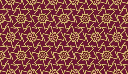 For interior wallpaper, smart design, fashion print.Vector seamless illustration with pattern in triangles style.