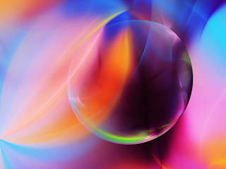 abstract chaotic fractal background 3D rendering illustration