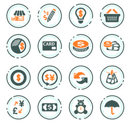 E-commers icons set