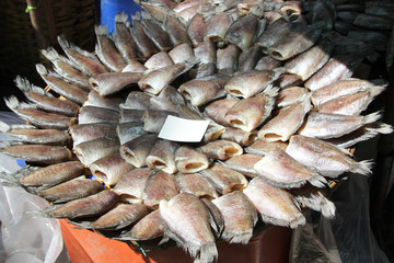 Thai street food on the streets in Bangkok in the evening people come to buy food. delicious food in Asia. Night market.