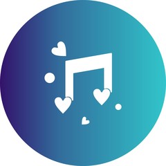Love music icon for your project