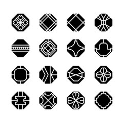 octagon geometric vector icon , ornament