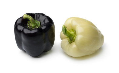 Purple and white bell pepper