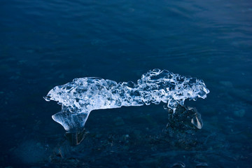 Obraz premium Laguna Jókulsárlón, Glaciar Vatnajökull, Islandia