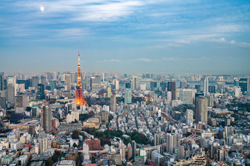 Fototapeta na wymiar Tokyo Tower, Japan - communication and observation tower.