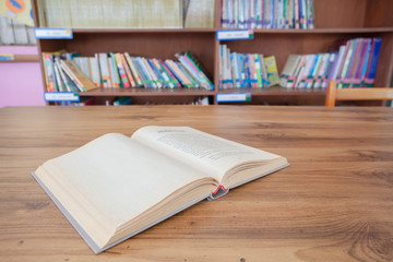 open old book on Table