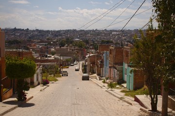 Fototapeta na wymiar Straßenansicht in Guadalajara, Mexiko