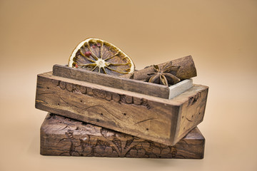 Set for mulled wine in a box