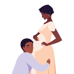 Obraz premium couple pregnancy and maternity design