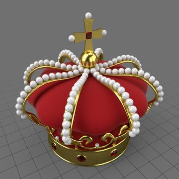 Imperial crown with orb and cross