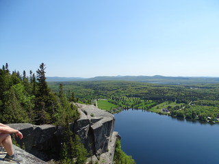 Vue sur lac au Quebec 