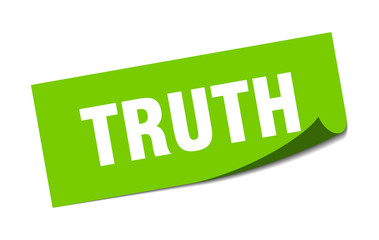 truth sticker. truth square isolated sign. truth
