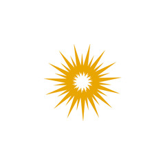 Sun logo design inspiration vector template