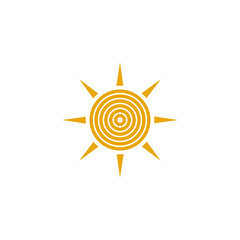 Sun logo design inspiration vector template