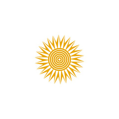 Sun logo design inspiration vector template