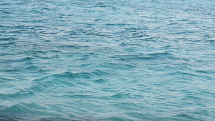 Blue texture of sea water waves