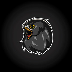 Eagle Head Mascot Logo Template