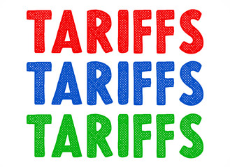 Tariffs and Sanctions - graphic illustration concept