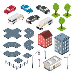 City Elements Isometric Set