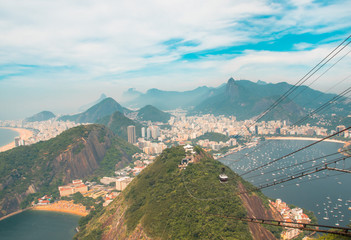 Rio De Janeiro, Brazil in the summer sun light