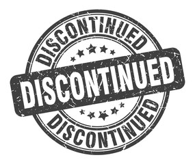 discontinued stamp. discontinued round grunge sign. discontinued
