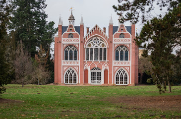 Fototapeta na wymiar View of the Gothic House.