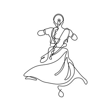 Modern Style Dancer Posing Sketch Of A Dancing Girl On A Gray Background  Royalty Free SVG, Cliparts, Vectors, and Stock Illustration. Image 86087930.