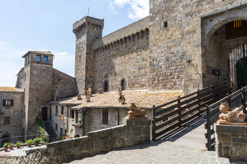 Fototapeta na wymiar Bolsena citadel in Viterbo province, Italy