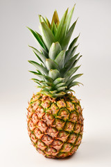 Pineapple isolated on white. Space for text or design.