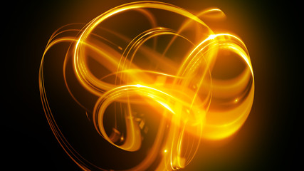 Abstract background. Elegant glowing circle. Light ring. Atoms and electrons. Sparking particle. Luxury streaks.Colorful ellipse. Glint sphere. Bright curl. Energy ball. Physics concept.