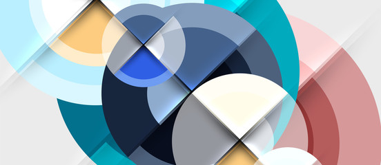 Obraz premium Circular geometrical design template