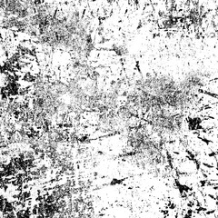 Grim grunge background black and white. Vector texture of cracks. Monochrome dirty surface. Vintage old pattern chipping.