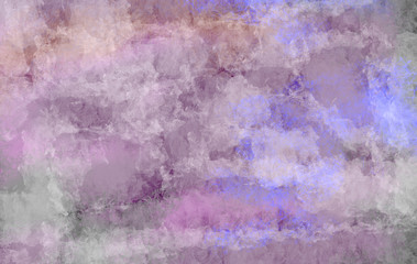 Textured purple, blue and white background, abstract painting
