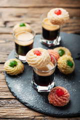 Traditional Italian cookes with almond