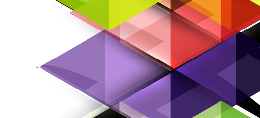 Abstract concept triangle graphic element. Technology background. Banner, poster template