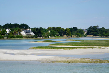 France. Bretagne. The bay of the village Lesconil
