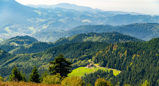 Mountains in Blackforest in Germany